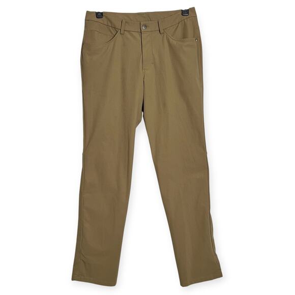 Lululemon ABC Pant Classic Fit Warpstreme MENS 32 x 32 Artifact Brown Chino - Picture 1 of 13